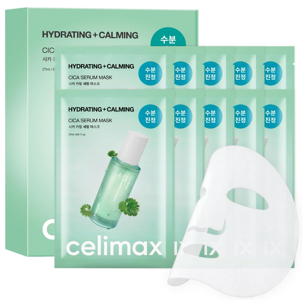 Celimax Hydrating + Calming Real Cica Serum Mask 10 x 27ml