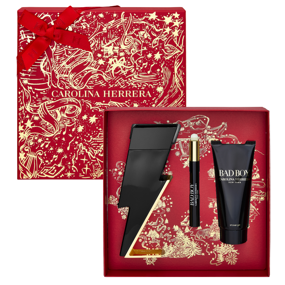 Carolina Herrera Bad Boy Eau De Toilette Gift Set 100ml