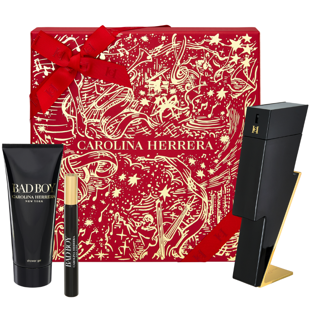 Carolina Herrera Bad Boy Eau De Toilette Gift Set 100ml