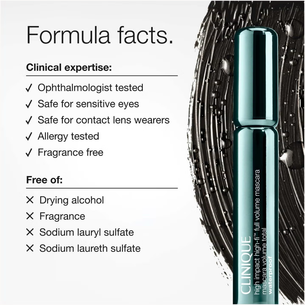 Clinique High Impact High-Fi Full Volume Waterproof Mascara Black 10ml