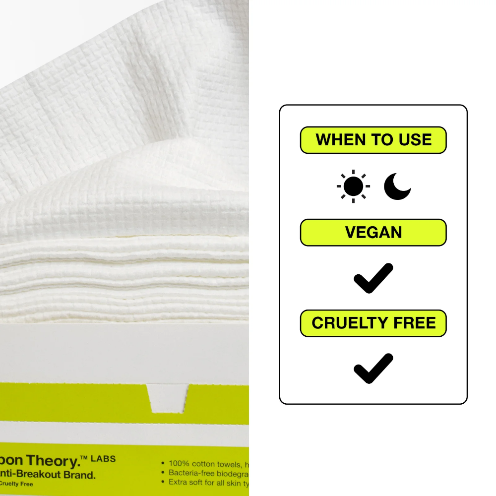 Carbon Theory Supa-Sheets XL Cleansing Towels x50