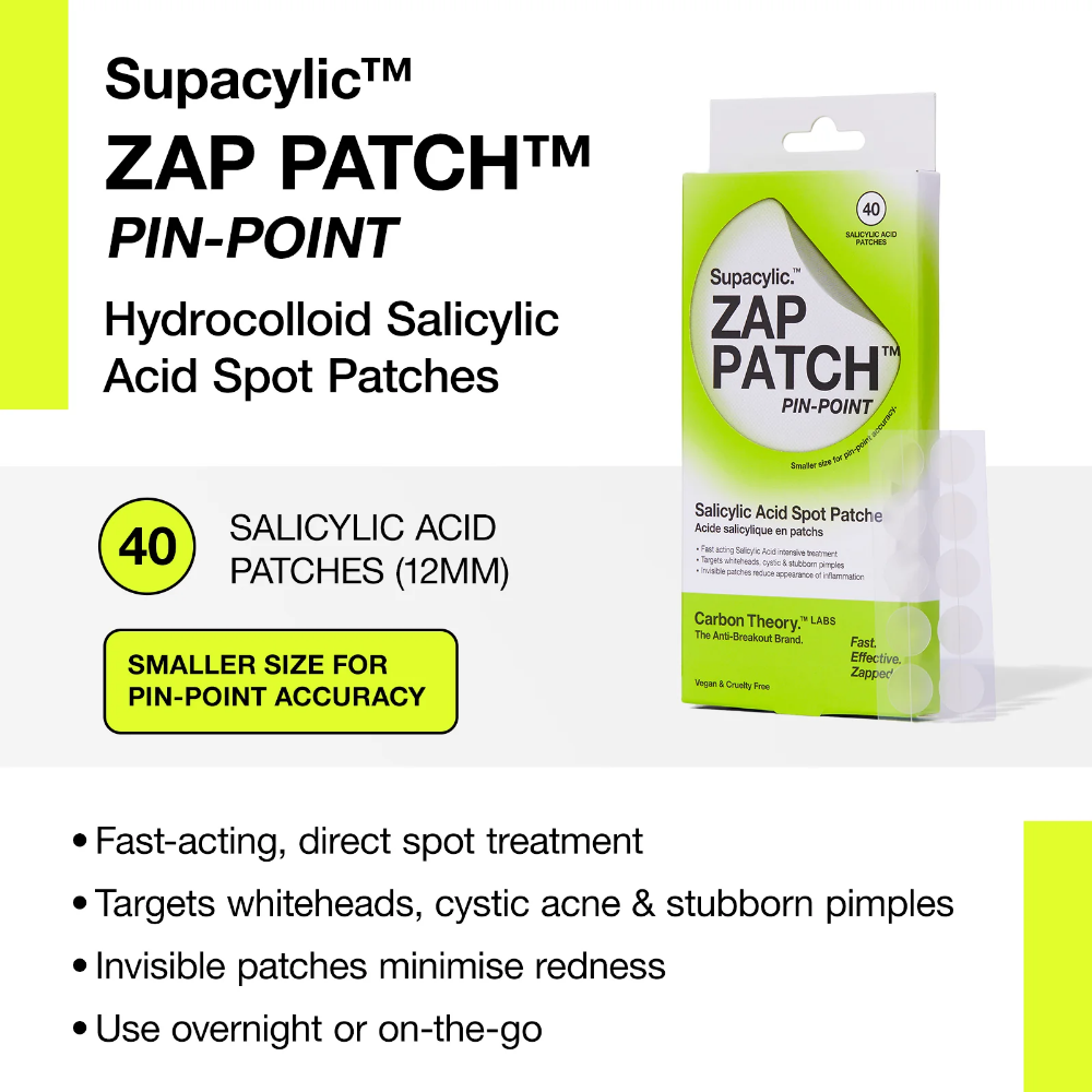 Carbon Theory Supacylic Zap Patch Pin-Point Salicylic Acid Spot Patches x40