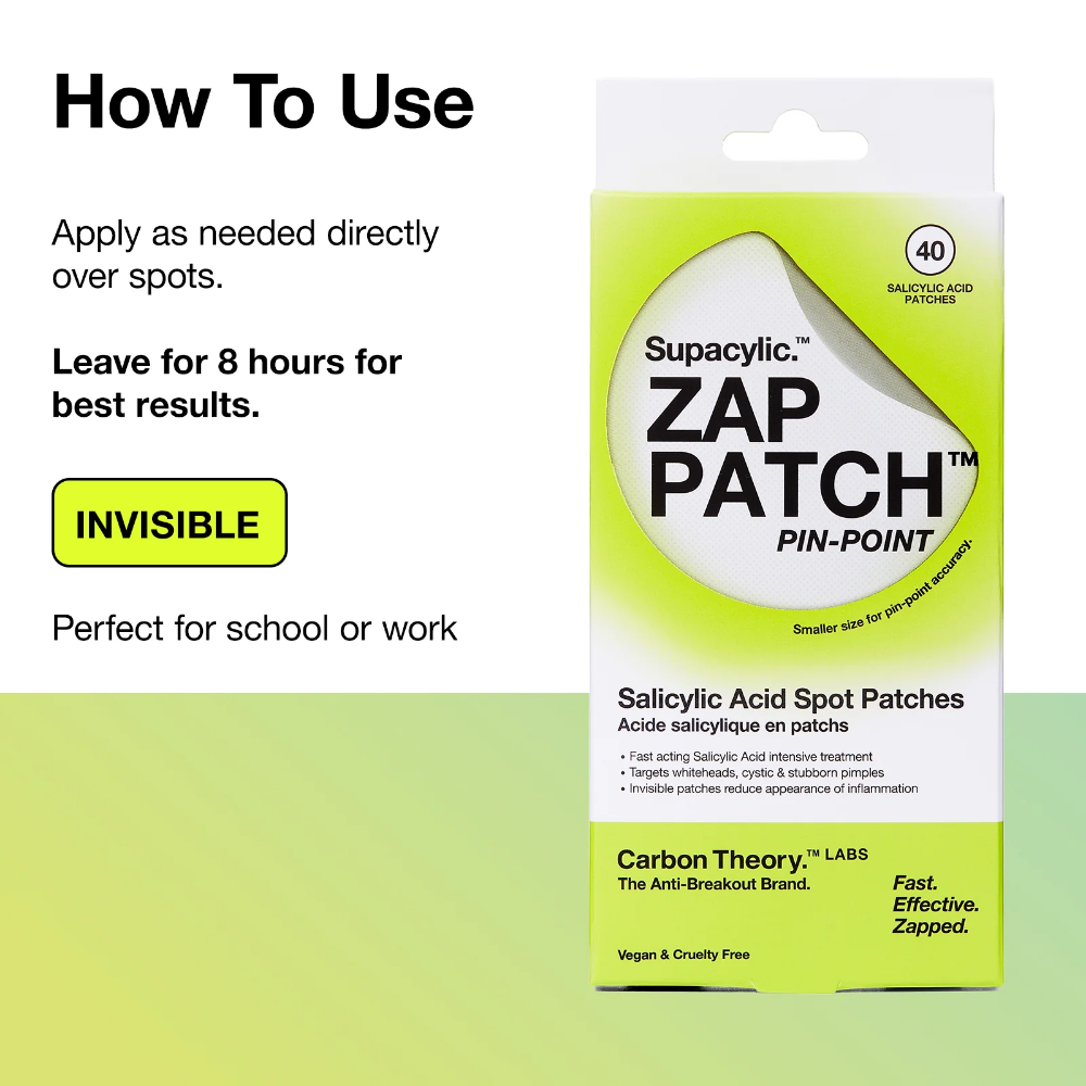 Carbon Theory Supacylic Zap Patch Pin-Point Salicylic Acid Spot Patches x40