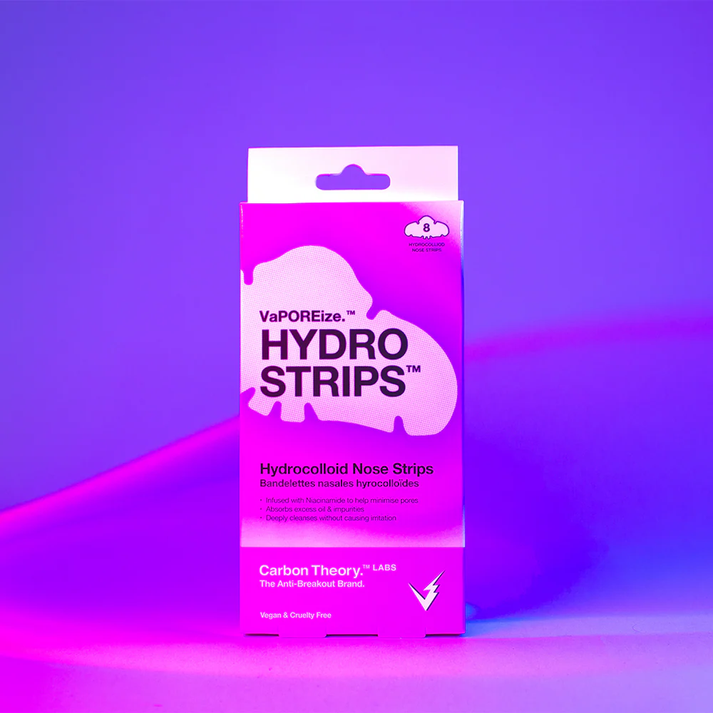 Carbon Theory VaPOREise Hydro Strips Hydrocolloid Nose Strips x8