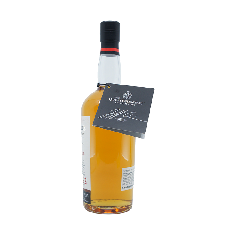 Cedar Ridge 'The QuintEssential' American Single Malt Whiskey