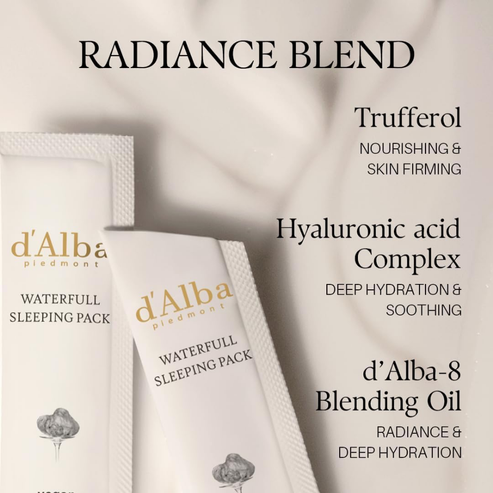 D'Alba Waterfull Vegan Sleeping Pack 12 x 4ml