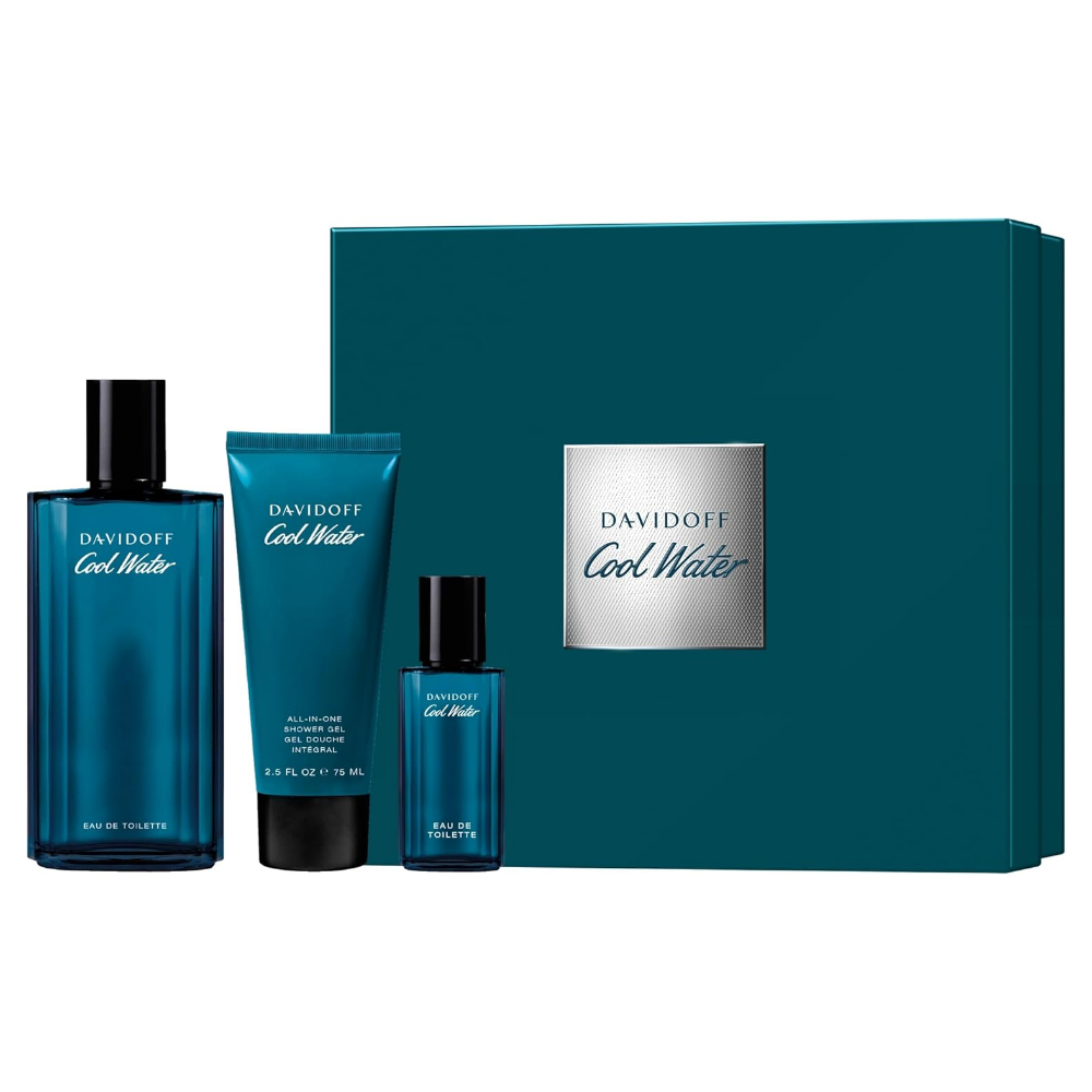 Davidoff Cool Water For Men Eau De Toilette Gift Set 125ml