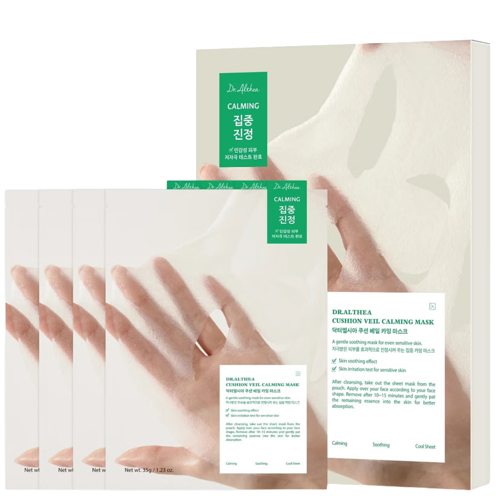 Dr. Althea Cushion Veil Calming Sheet Mask 4 x 35g
