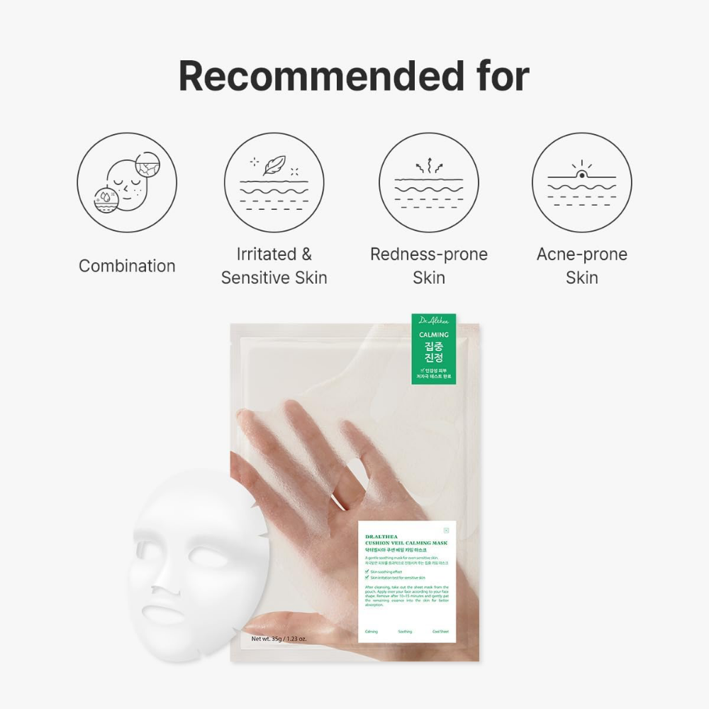Dr. Althea Cushion Veil Calming Sheet Mask 4 x 35g