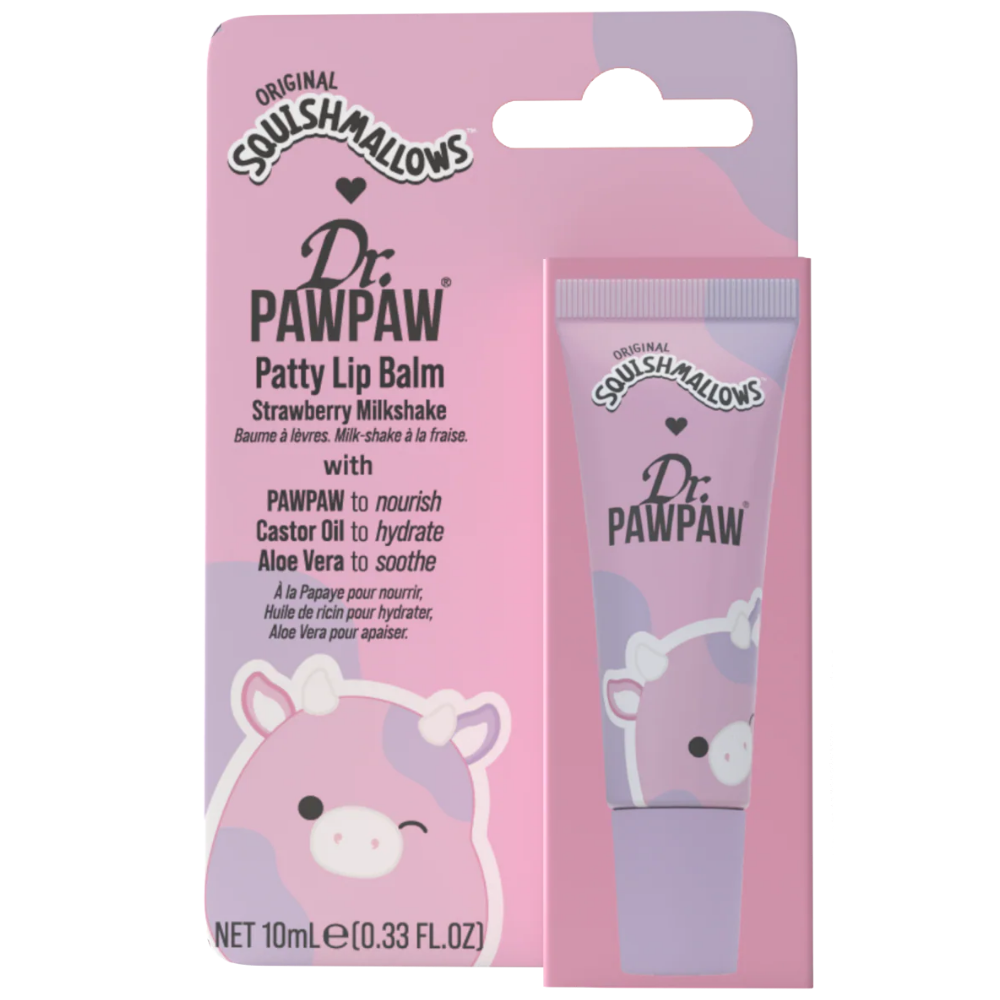 Dr. PawPaw x Squishmallows Patty Strawberry Milkshake Lip Balm 10ml