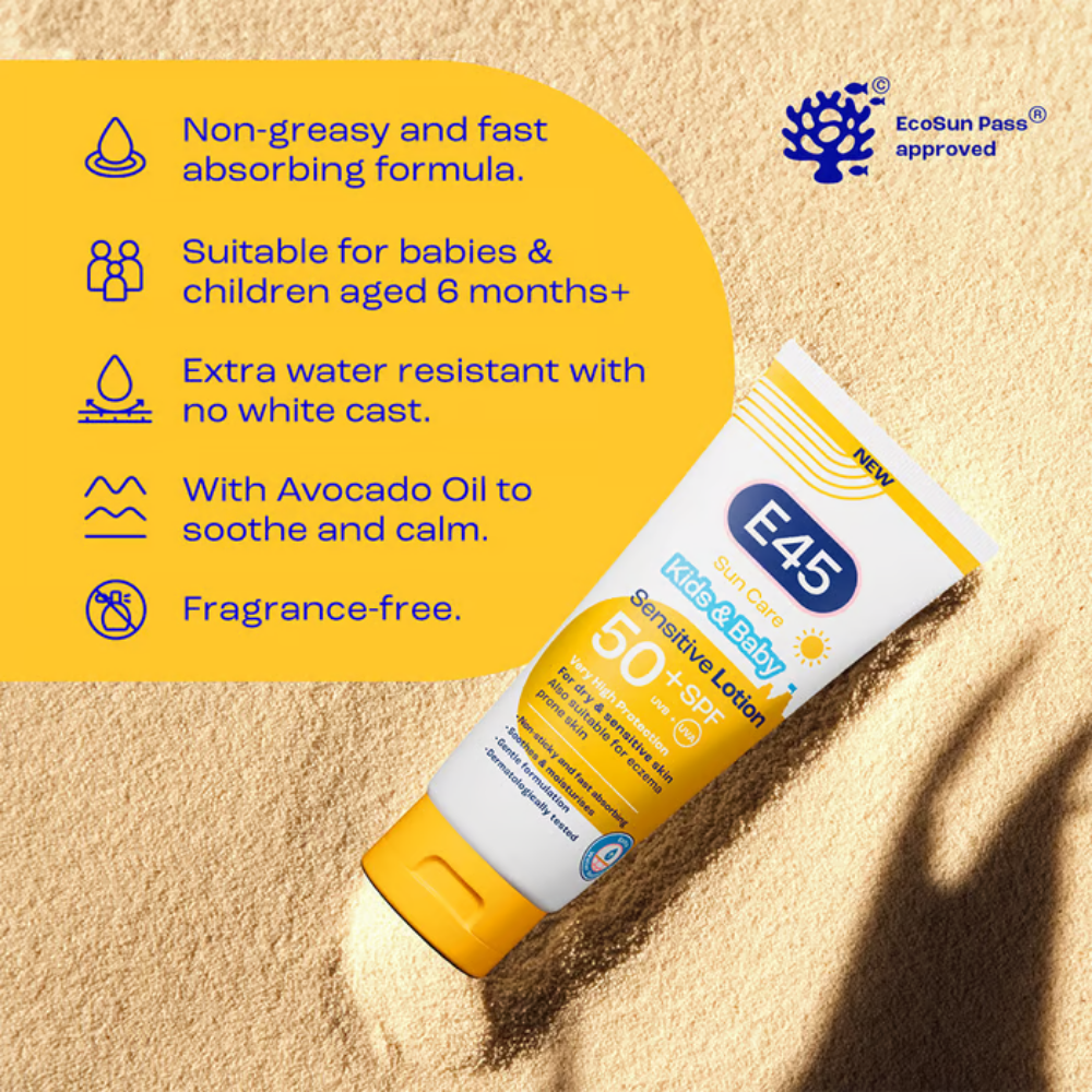 E45 Sun Care Kids & Baby Sensitive Lotion SPF50+ 180ml