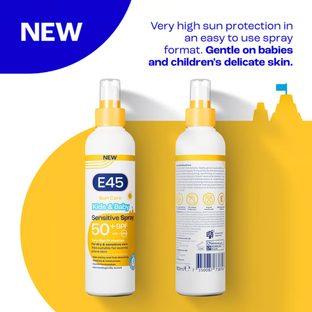 E45 Sun Care Kids & Baby Sensitive Spray SPF50+ 180ml