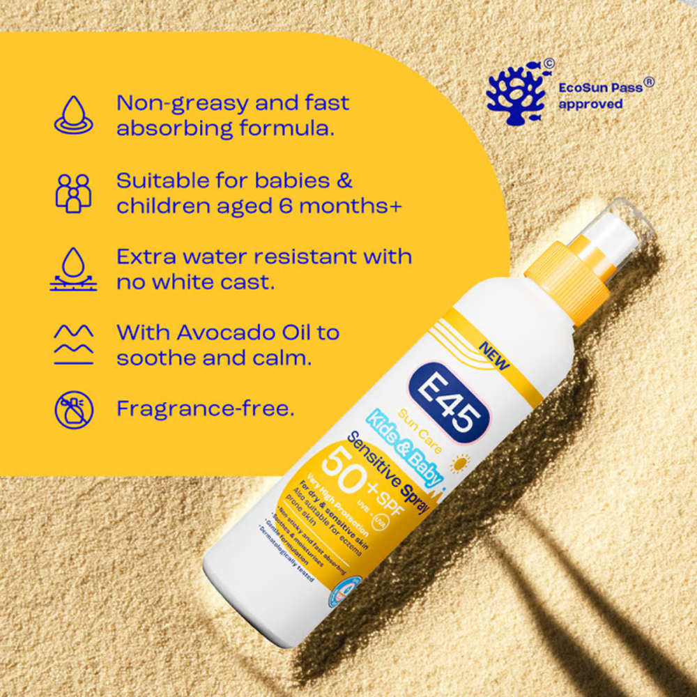 E45 Sun Care Kids & Baby Sensitive Spray SPF50+ 180ml