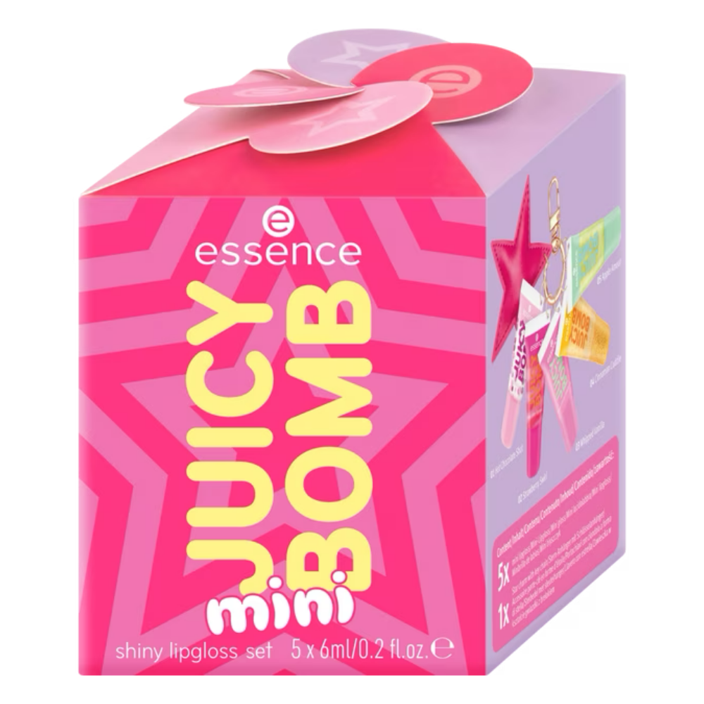 Essence Juicy Bomb Mini Shiny Lip Gloss Set 5 x 6ml