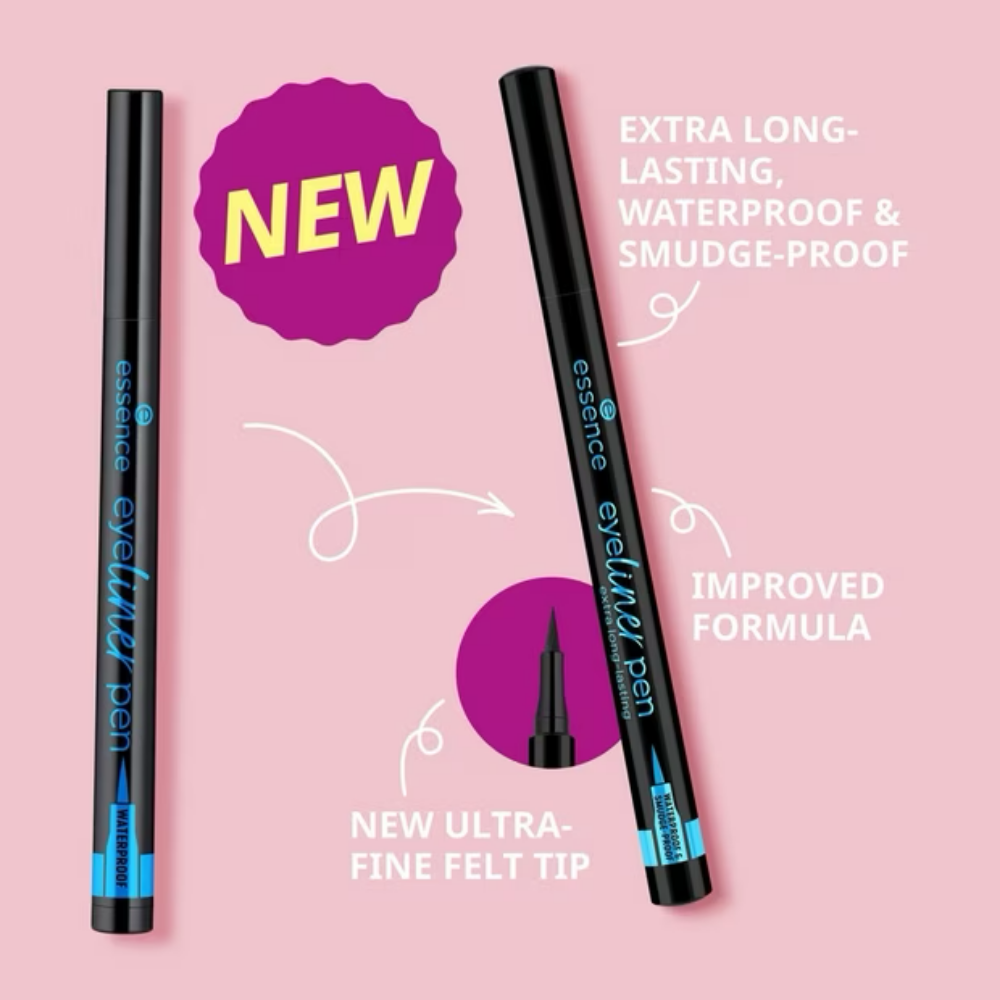 Essence Eyeliner Pen Extra Long-Lasting Waterproof & Smudge-Proof Black 1.2ml