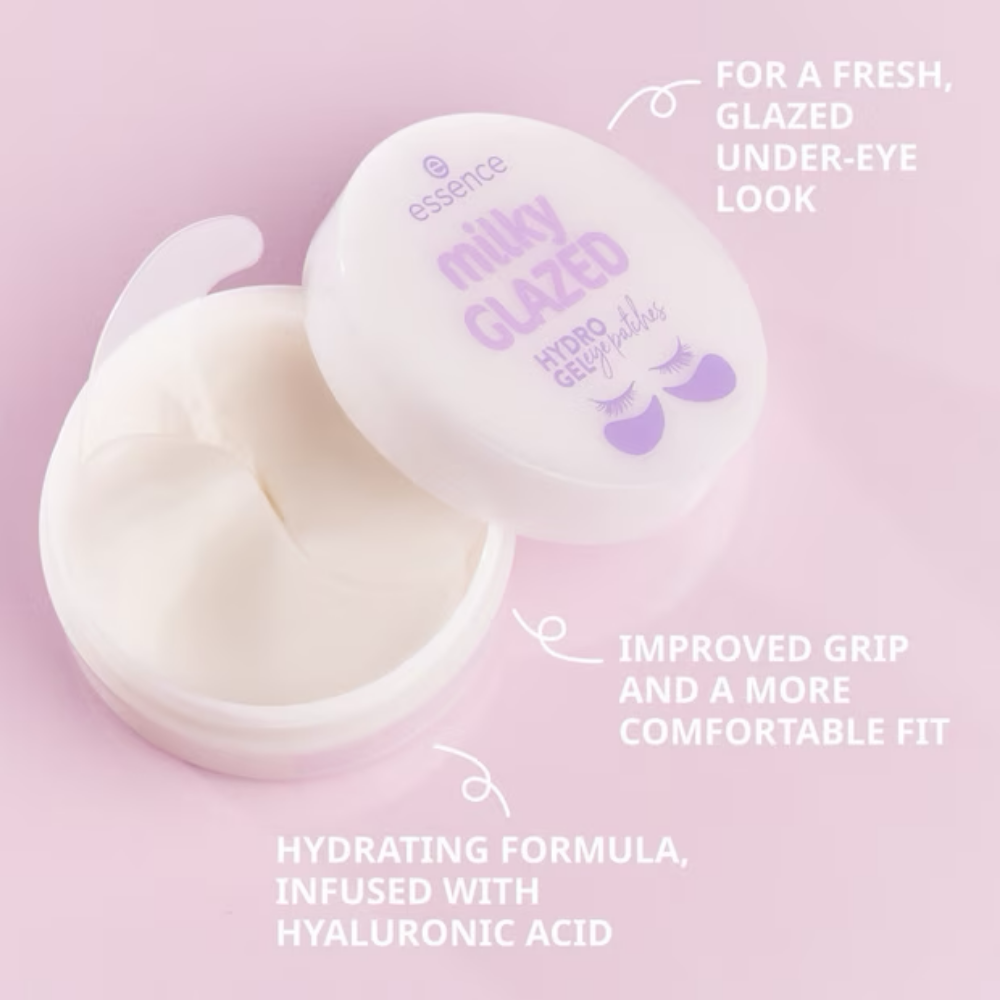 Essence Milky Glazed Hydro Gel Eye Patches 30 Pairs