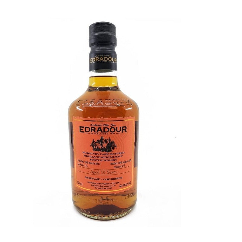 Edradour 10 Year Old Burgundy Cask Matured Single Malt Scotch Whisky