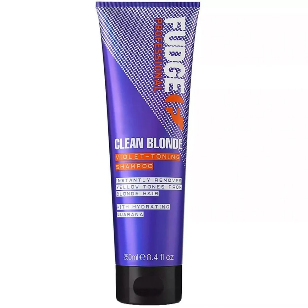 Fudge Professional Clean Blonde Violet-Toning Shampoo & Damage Rewind Reconstructing Conditioner Twin 2 x 250ml