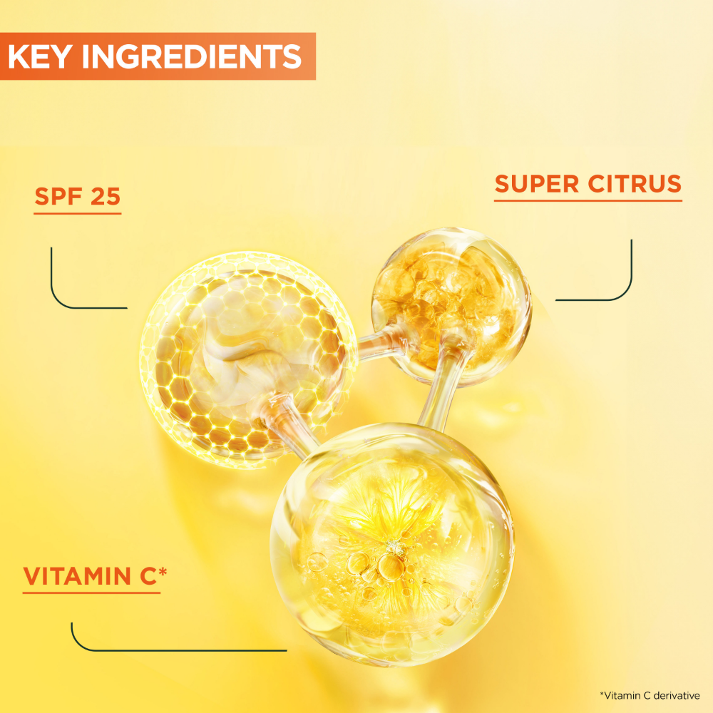 Garnier Skin Active Vitamin C* 2-In-1 Brightening Serum Cream SPF25 50ml