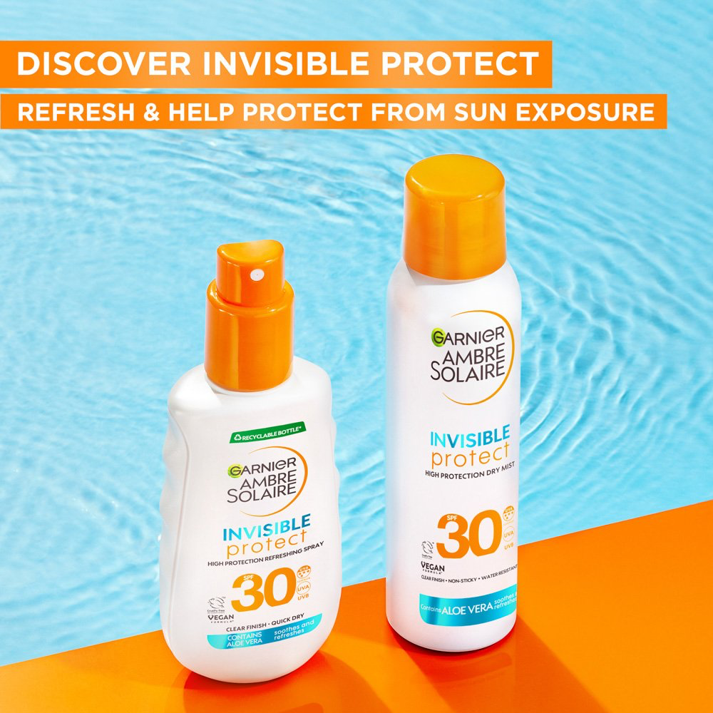Garnier Ambre Solaire Invisible Protect Dry Mist Instant Dry Sun Protection Mist SPF30 200ml
