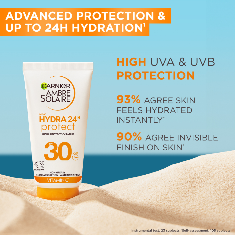 Garnier Ambre Solaire Hydra 24H Hydrating Protection Lotion Sunscreen SPF30 50ml
