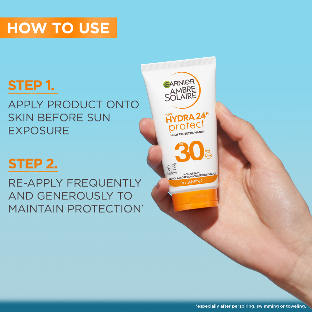 Garnier Ambre Solaire Hydra 24H Hydrating Protection Lotion Sunscreen SPF30 50ml