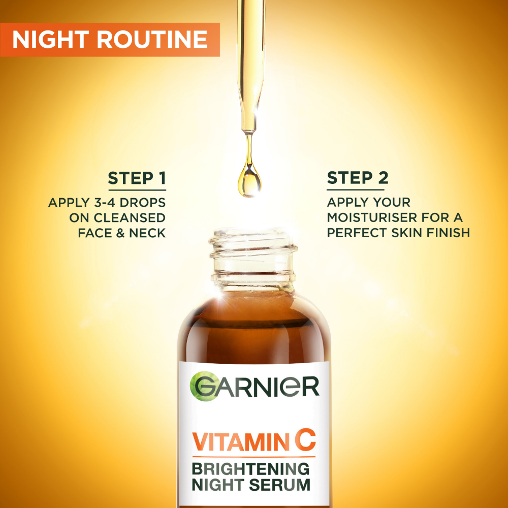 Garnier Skin Active Vitamin C Anti-Dark Spot Brightening Night Serum 30ml