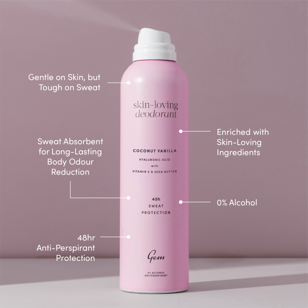 Gem Skin Loving Deodorant Spray Coconut Vanilla 200ml