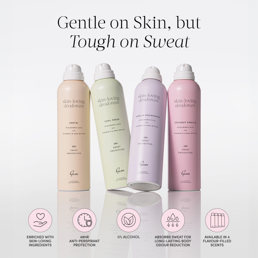 Gem Skin Loving Deodorant Spray Coconut Vanilla 200ml