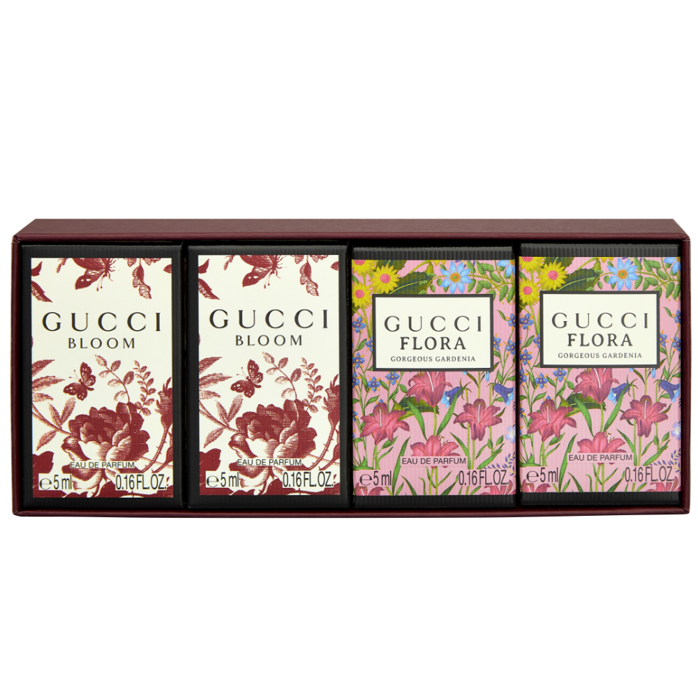 Gucci Bloom & Flora Mini Fragrance Discovery Gift Set 4 x 5ml