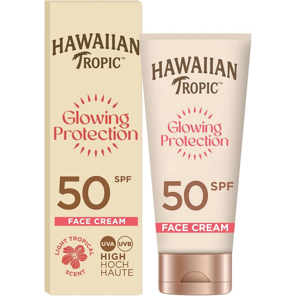 Hawaiian Tropic Glowing Protection Face Cream Lotion SPF50 50ml