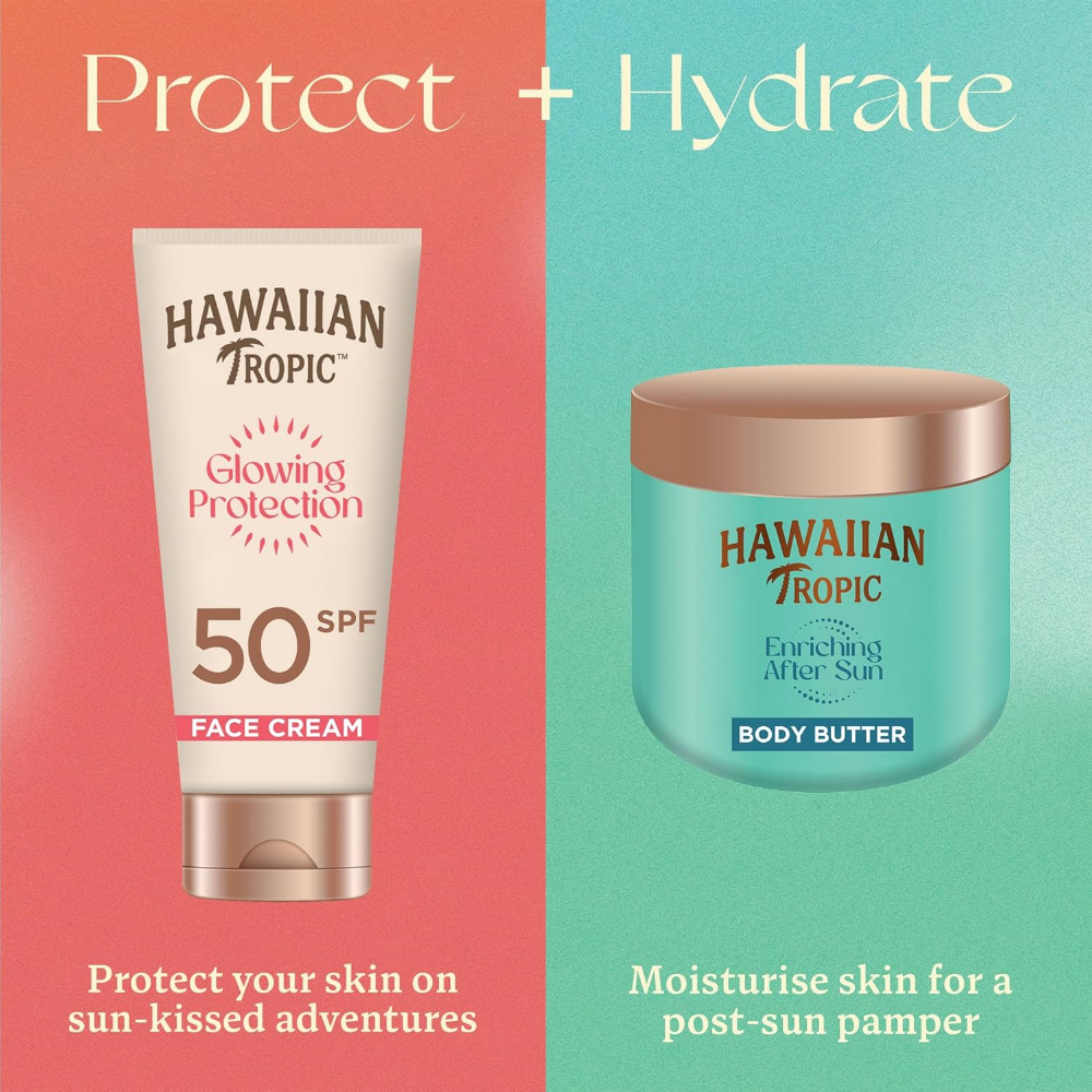 Hawaiian Tropic Glowing Protection Face Cream Lotion SPF50 50ml