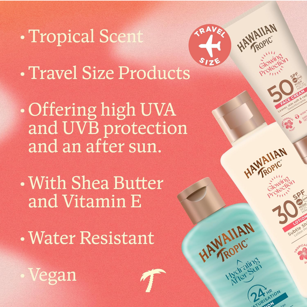 Hawaiian Tropic Glow Protection Trio Travel Set