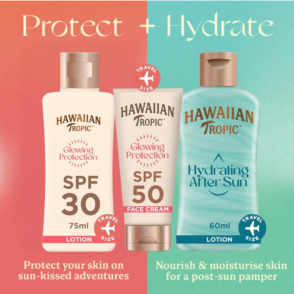 Hawaiian Tropic Glow Protection Trio Travel Set