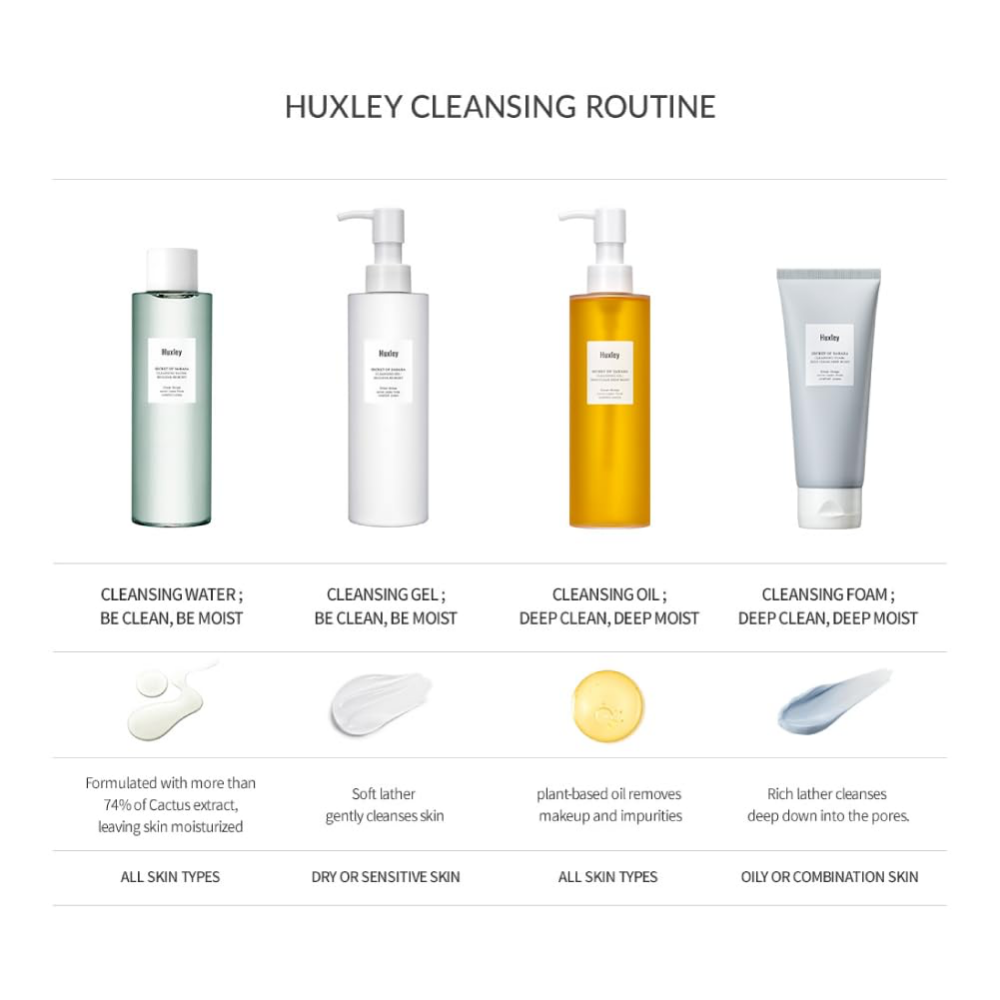 Huxley Cleansing Oil; Be Clean, Be Moist 200ml