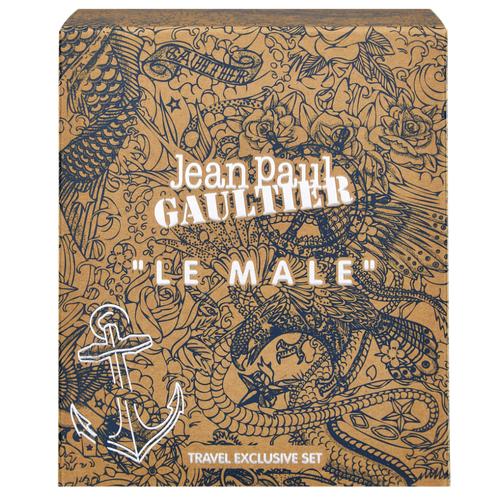 Jean Paul Gaultier Le Male Eau De Toilette Gift Set 125ml