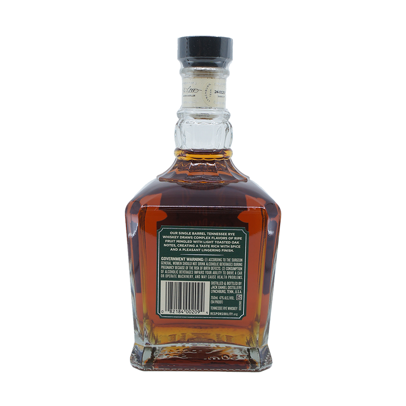Jack Daniel's Single Barrel Rye Tennessee Rye Whiskey