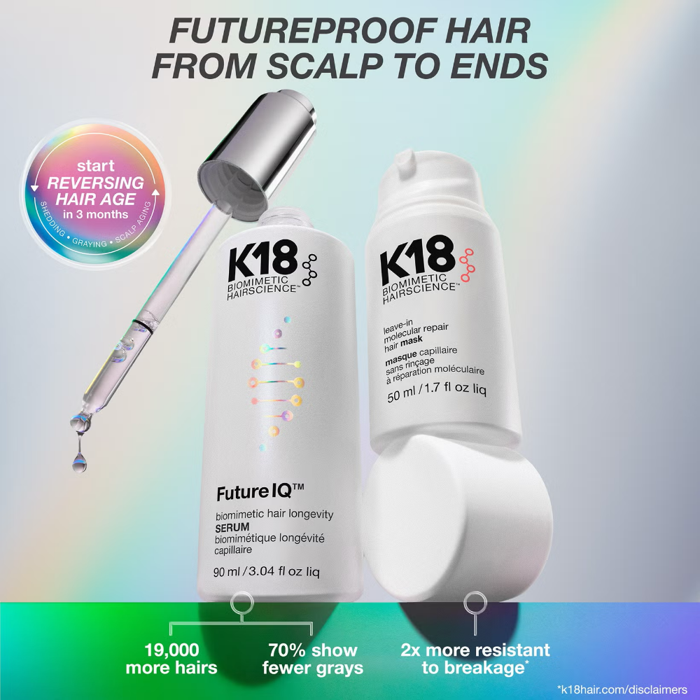 K18 Biomimetic Hairscience FutureIQ Biomimetic Hair Longevity Serum 90ml