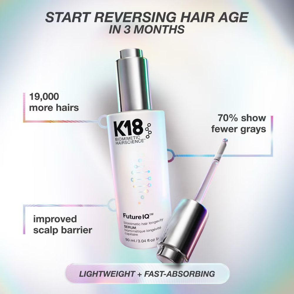 K18 Biomimetic Hairscience FutureIQ Biomimetic Hair Longevity Serum 90ml