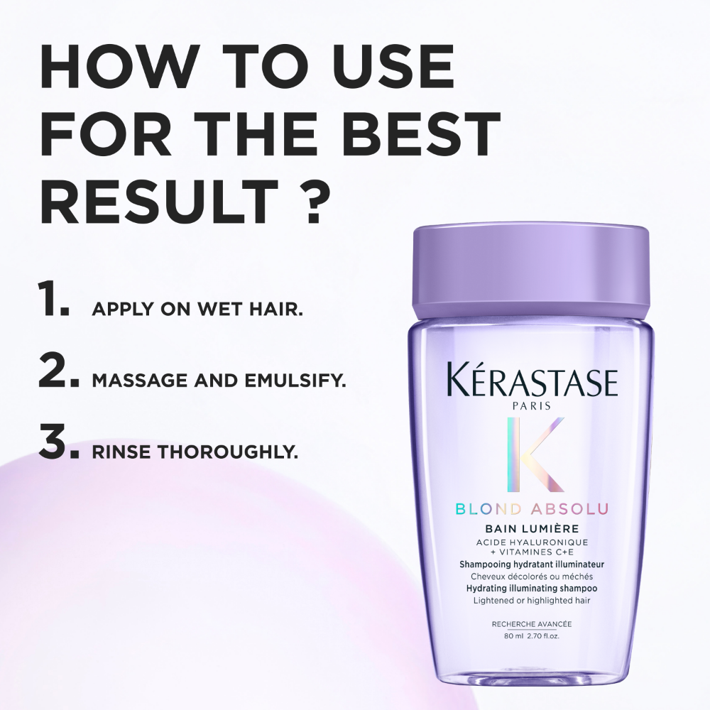 Kérastase Blond Absolu Bain Lumiere Hydrating Illuminating Shampoo 80ml