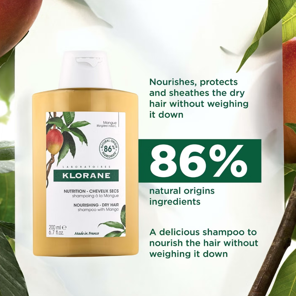 Klorane Mango Nourishing Shampoo 200ml