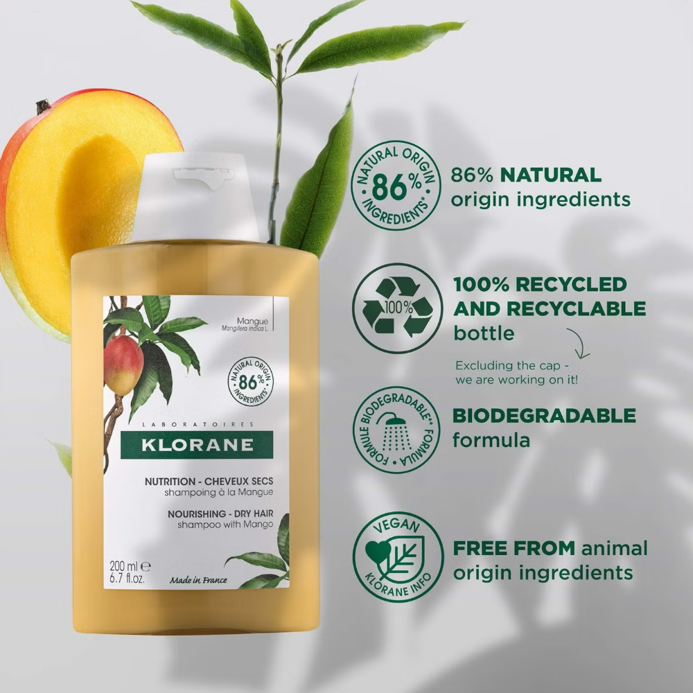 Klorane Mango Nourishing Shampoo 200ml