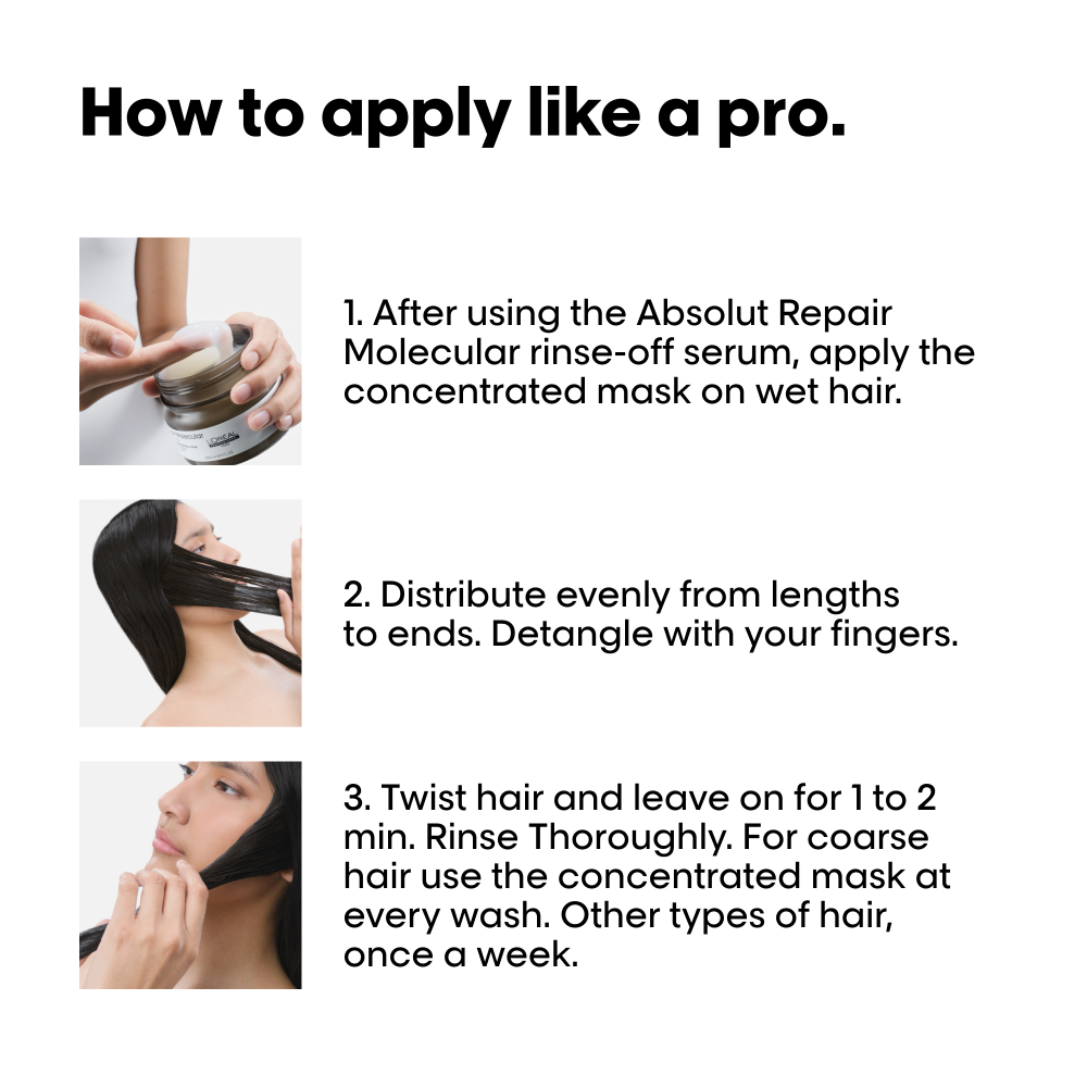 L'Oreal Professionnel Serie Expert Absolut Repair Molecular Rinse-Off Treatment Mask 75ml