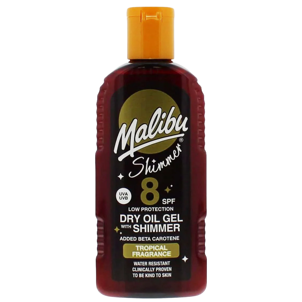 Malibu Dry Oil Gel Shimmer Gel SPF8 200ml