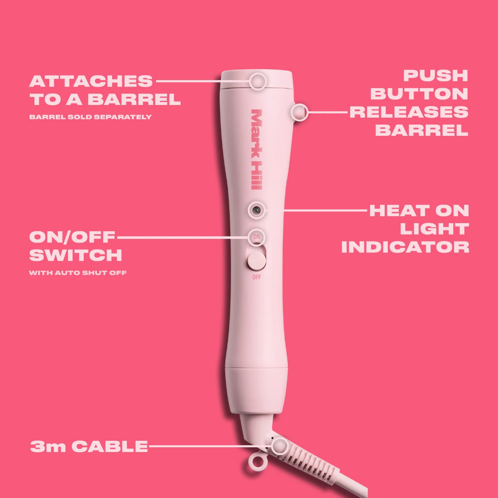 Mark Hill Pick 'N' Mix Curling Wand Handle Pink Edition
