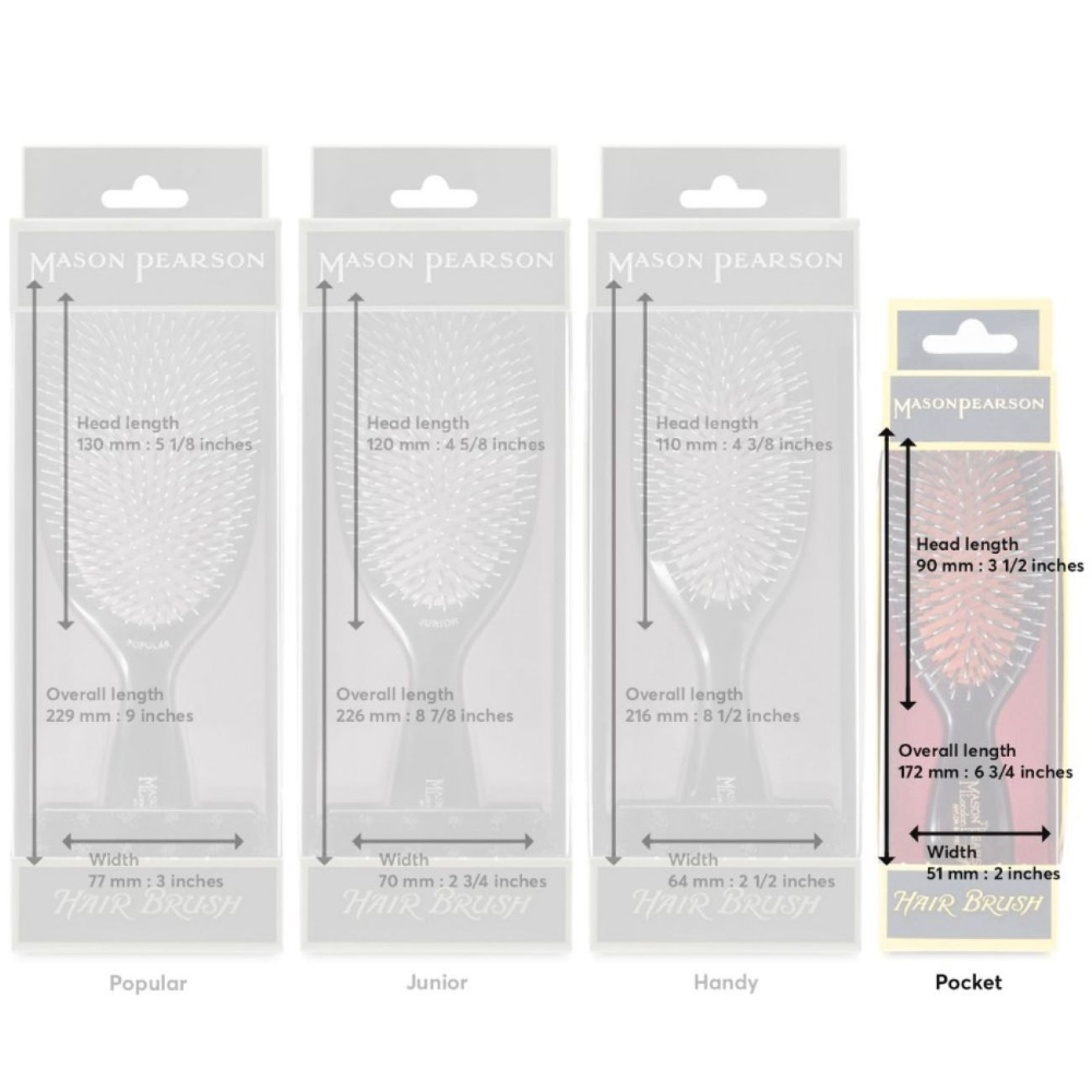 Mason Pearson Pocket Nylon Hairbrush Ivory N4