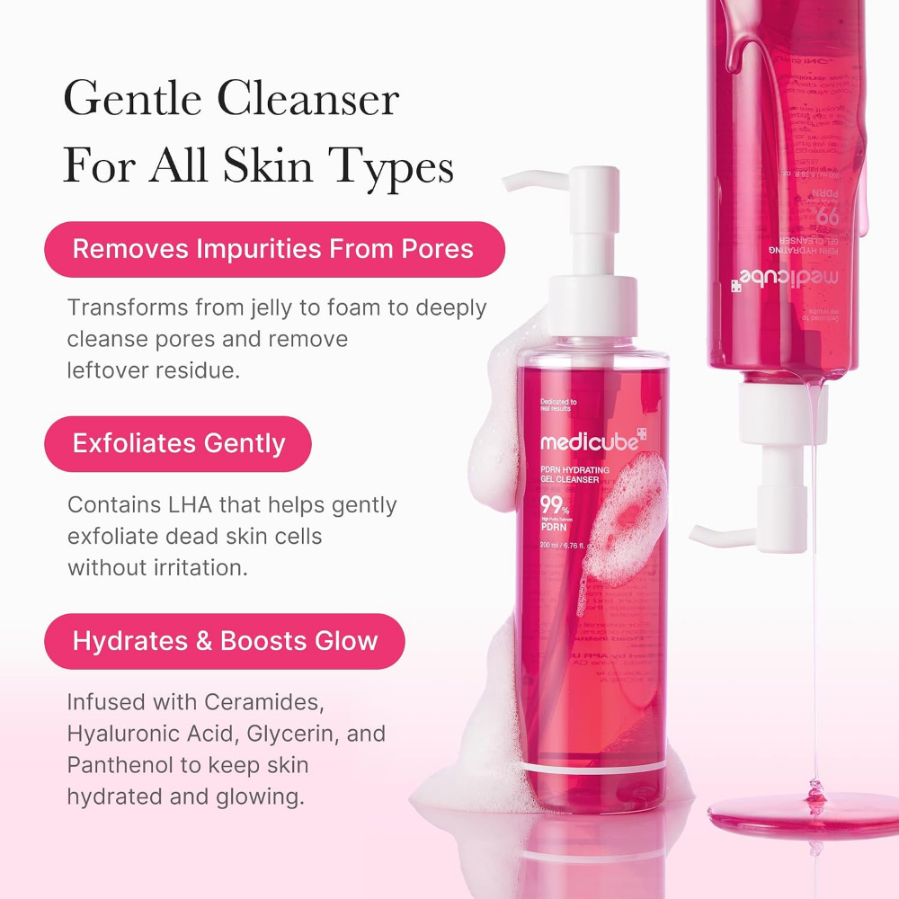 Medicube PDRN Pink Hydrating Gel Cleanser 200ml