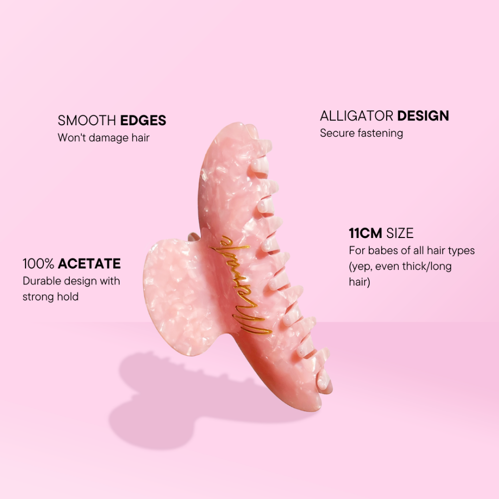 Mermade Hair Claw Clip Pink