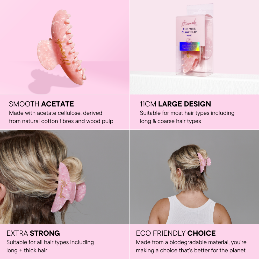 Mermade Hair Claw Clip Pink