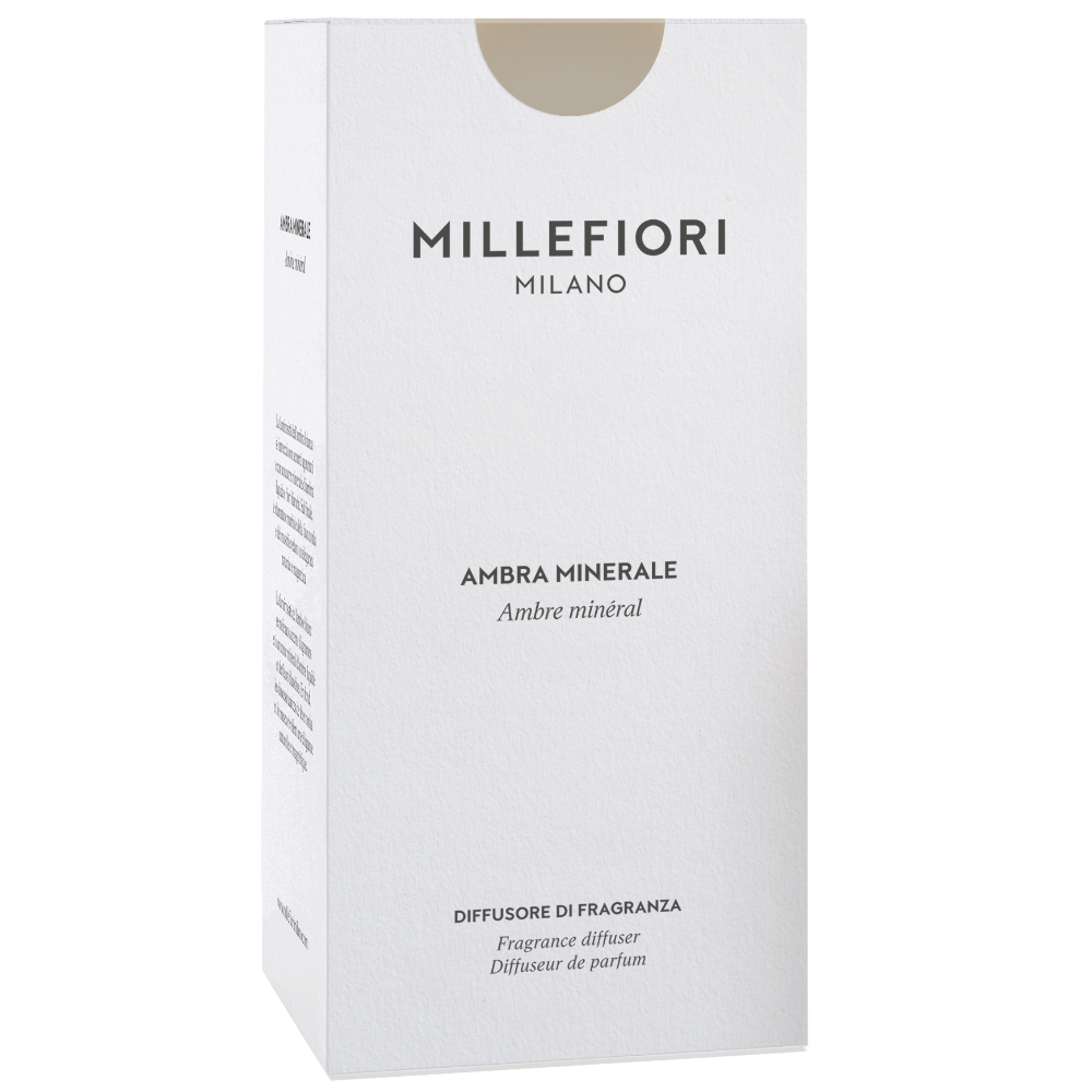 Millefiori Milano Reed Diffuser Ambra Minerale 250ml